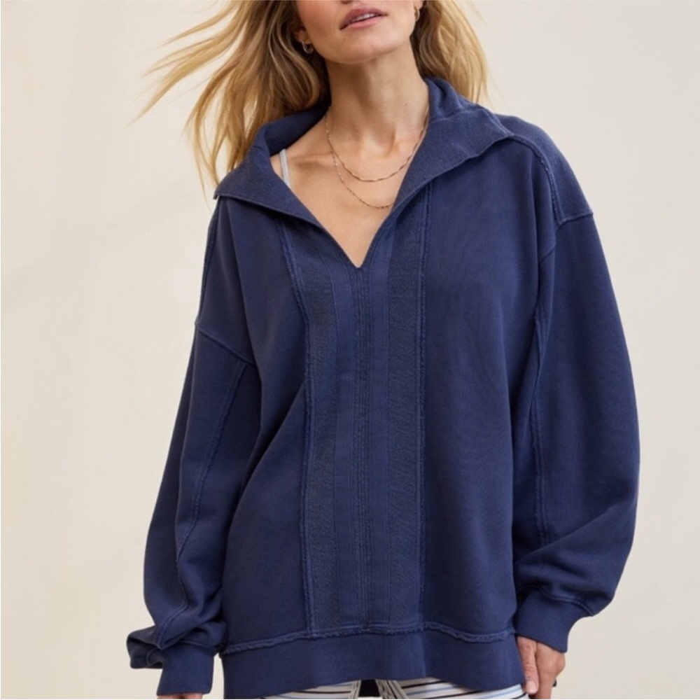Aerie Navy Blue Sweatshirt